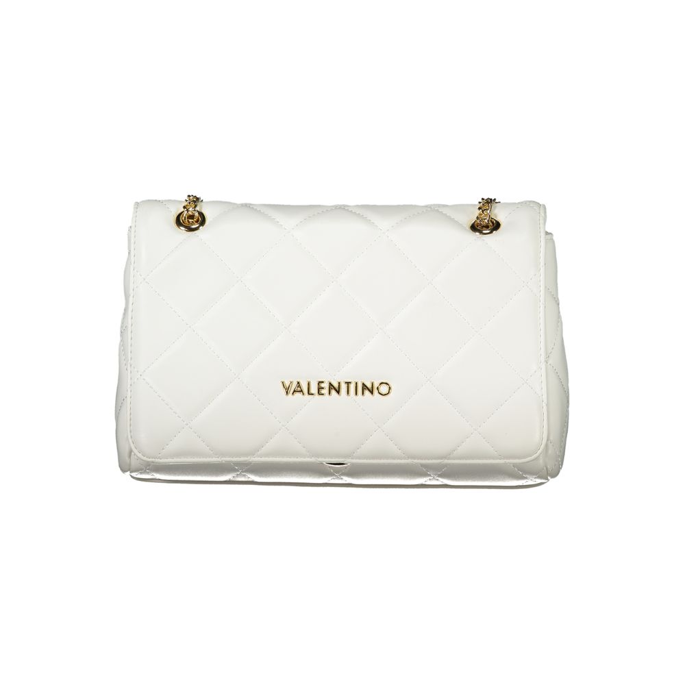 Bianco Polyurethane Women Shoulder Bag