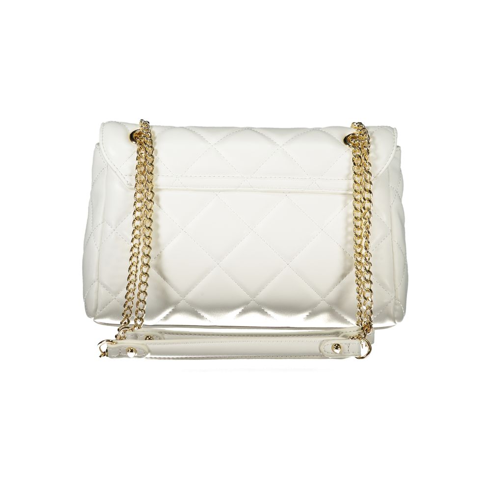 Bianco Polyurethane Women Shoulder Bag