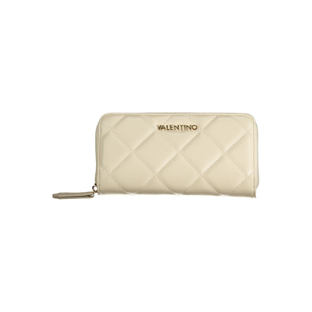 Beige Polyurethane Women Wallet