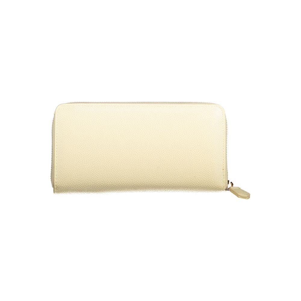 Beige Polyurethane Women's Wallet
