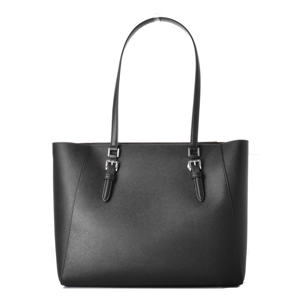 Black Leather Tote Bag