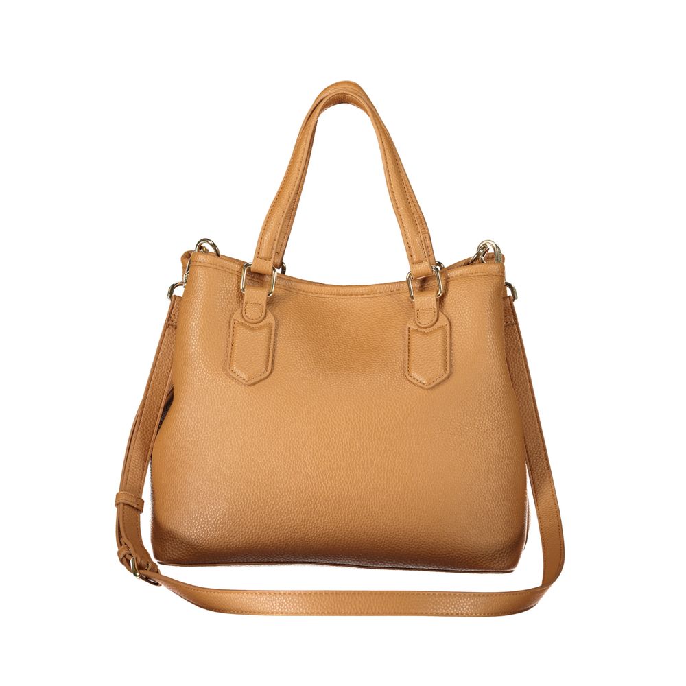 Brown Polyurethane Womens Bag
