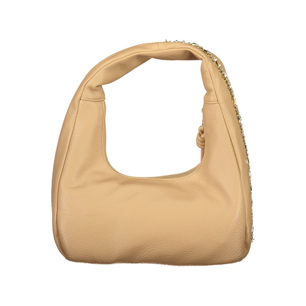 Beige Polyurethane Women Bag for Chic Everyday Style