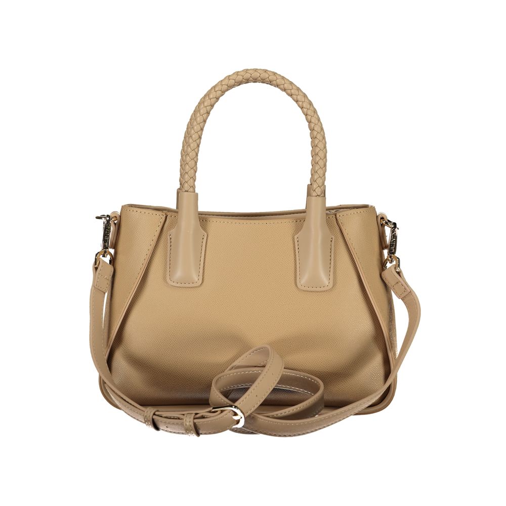 Beige Polyurethane Women's Bag