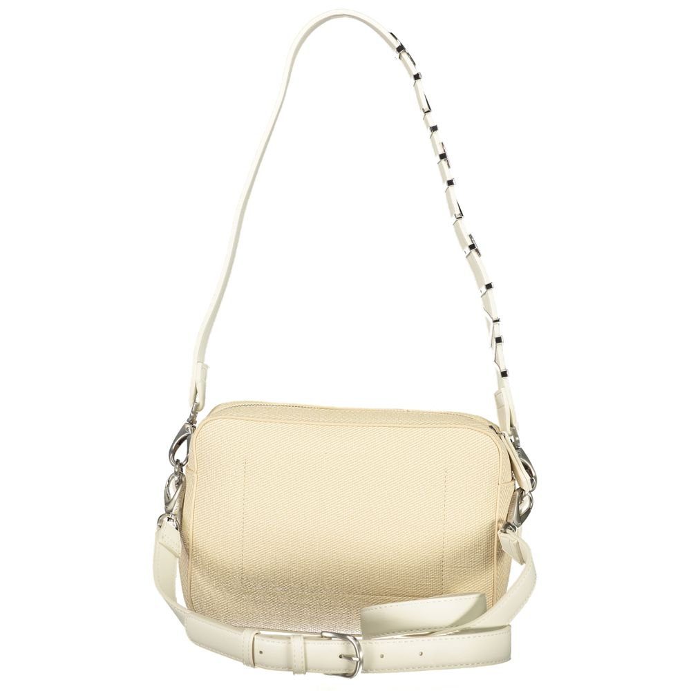 Beige Polyethylene Handbag - styloora.cz