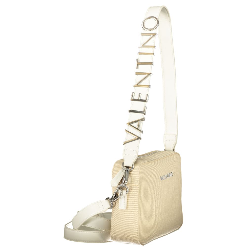 Beige Polyethylene Handbag - styloora.cz