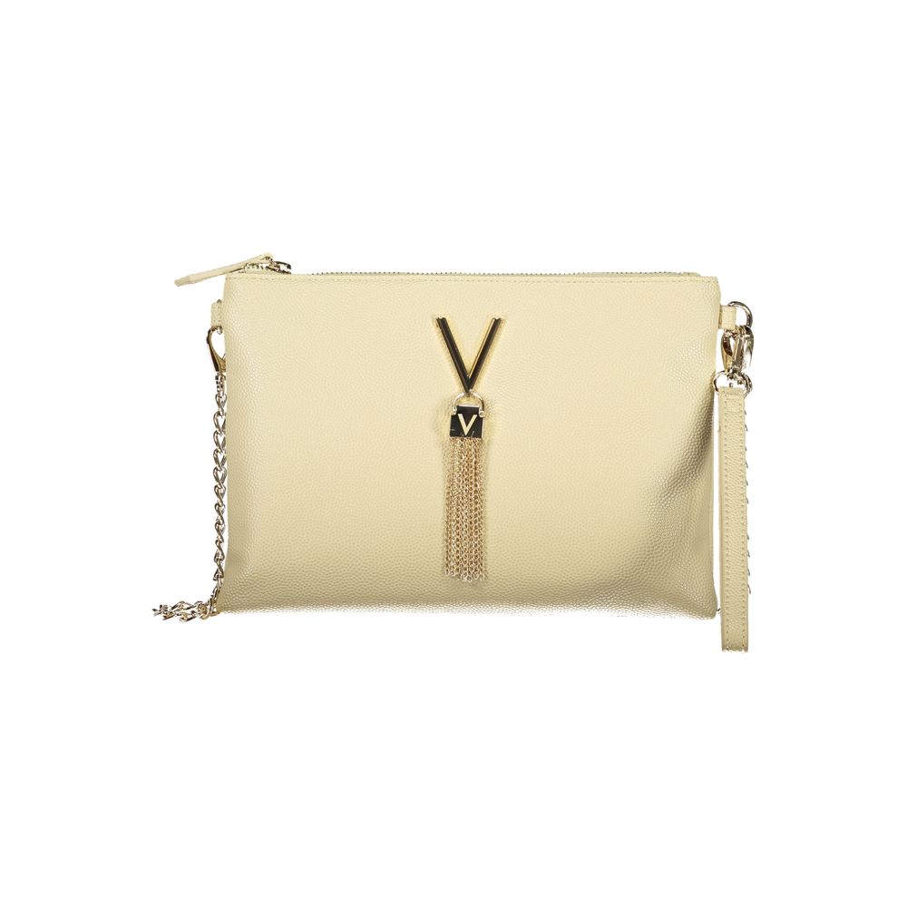 Beige Polyurethane Women's Bag