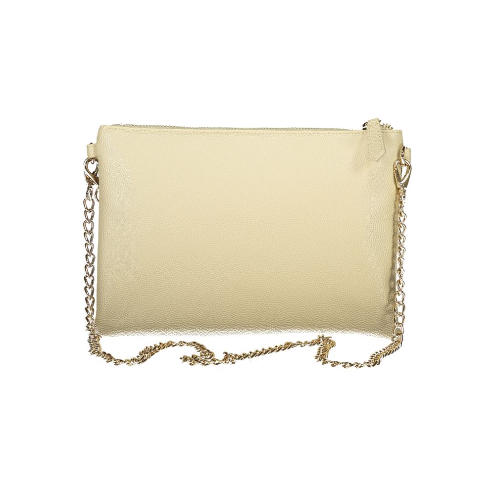 Beige Polyurethane Women's Bag
