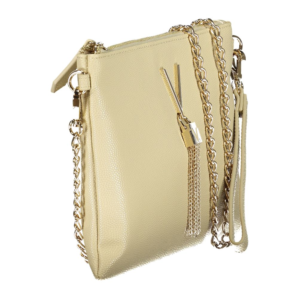 Beige Polyurethane Women's Bag