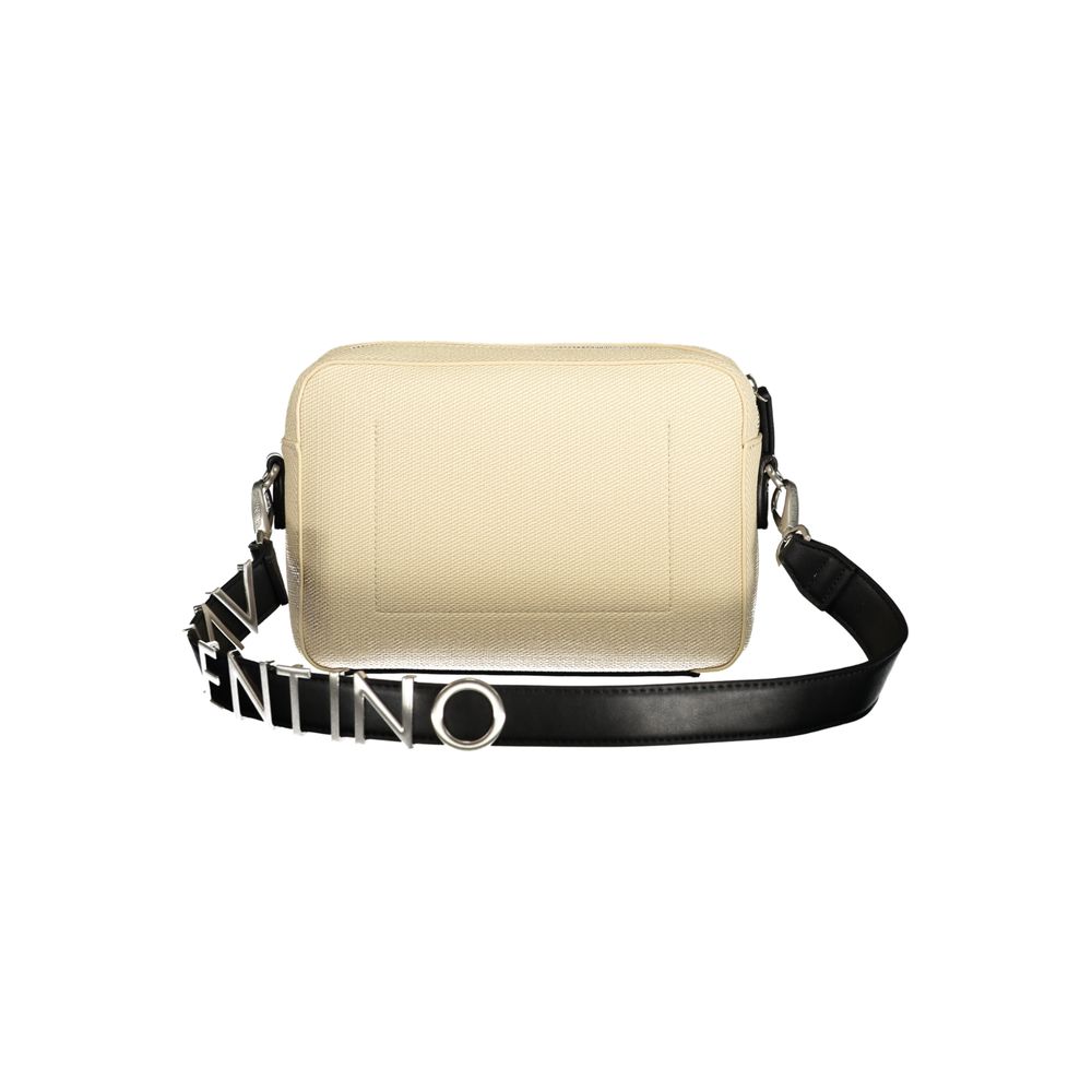 Beige Polyurethane Womens Bag