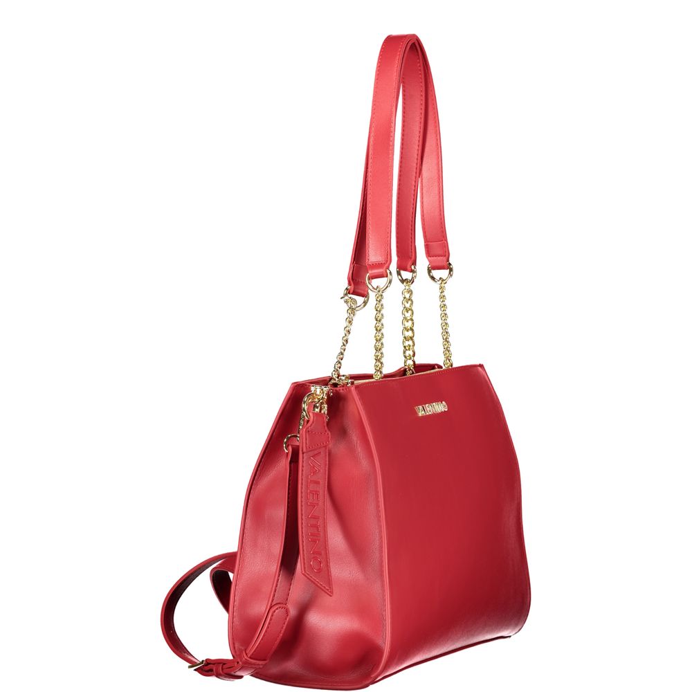 Red Polyethylene Handbag - styloora.cz
