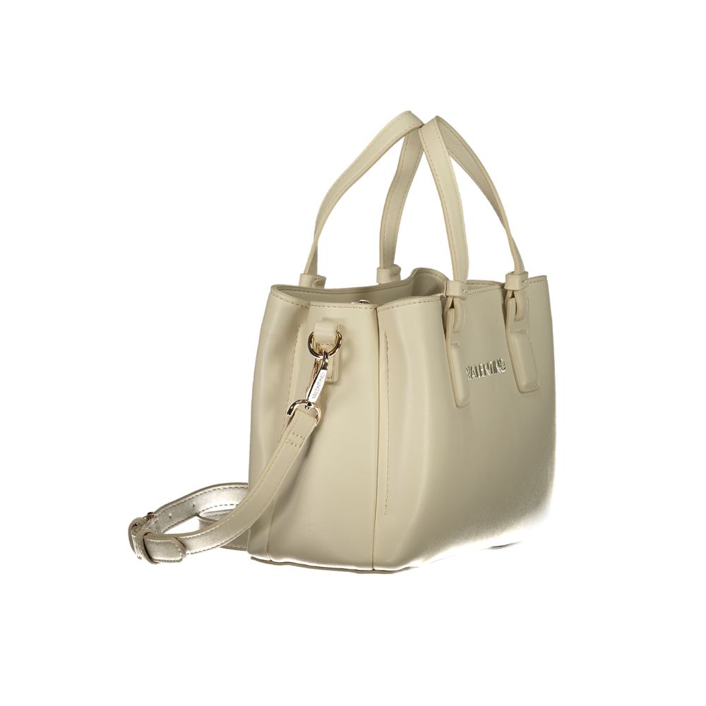 Beige Polyethylene Handbag - styloora.cz