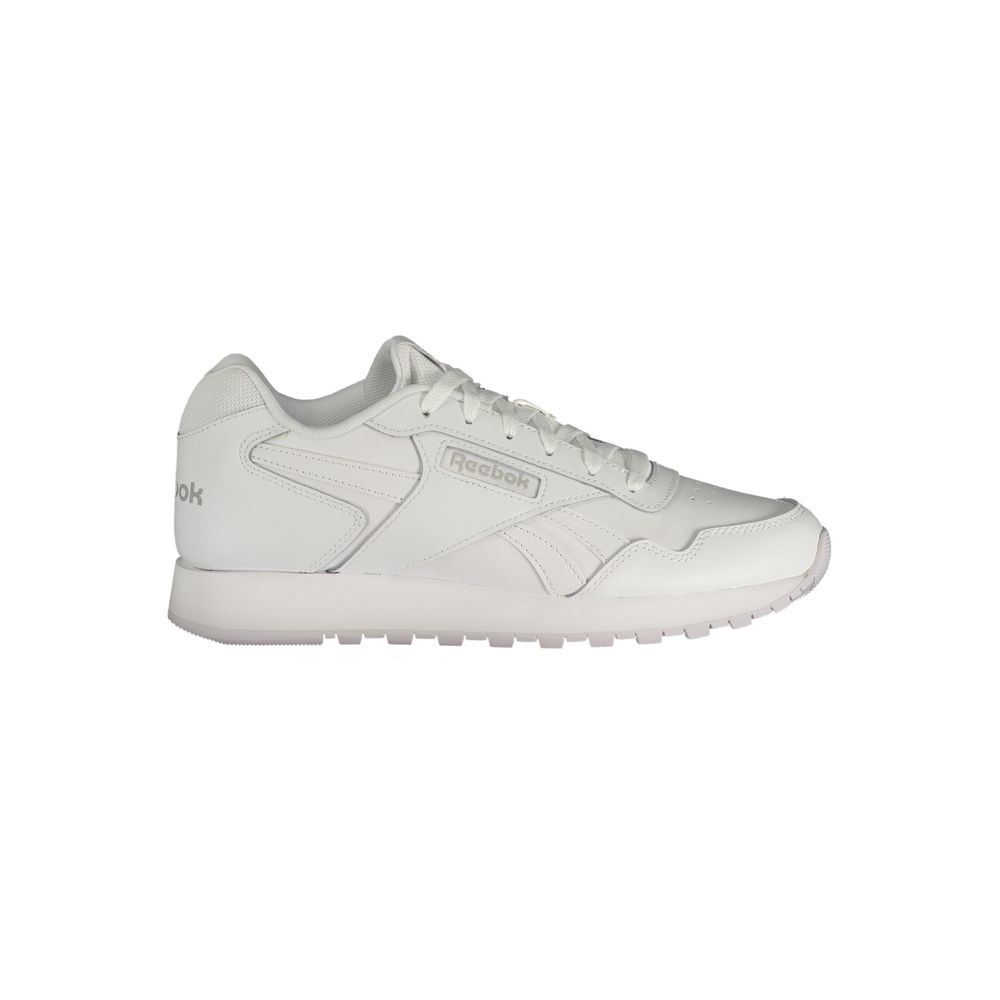 White Polyester Athletic Sneakers - styloora.cz