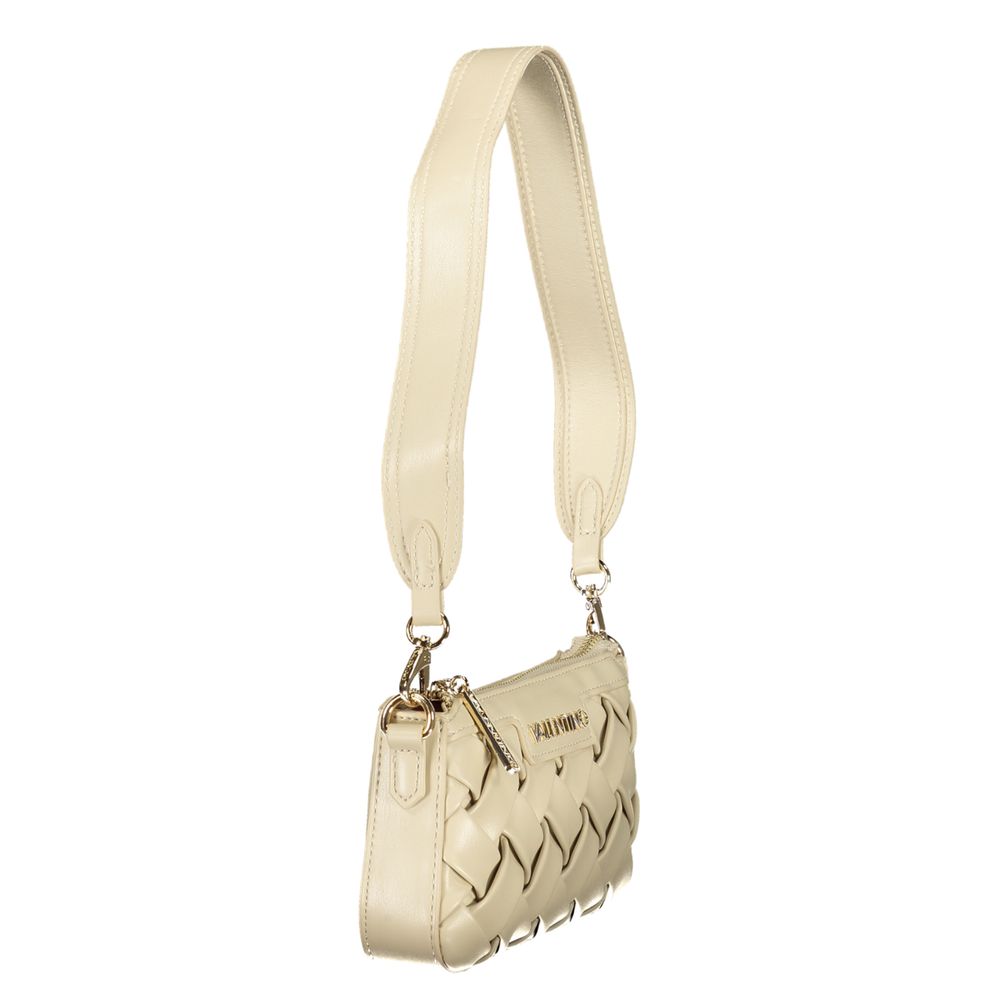 Beige Polyethylene Handbag - styloora.cz