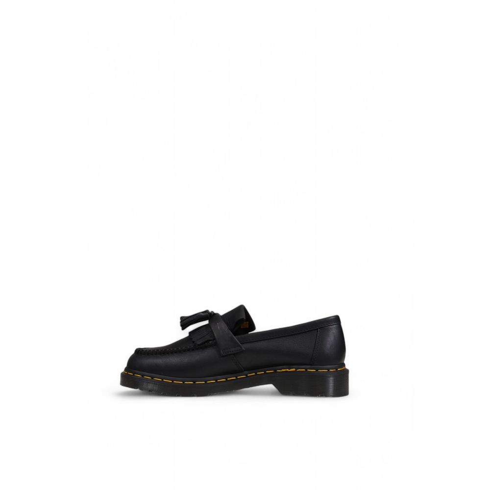 Black Leather Slip-On Loafers