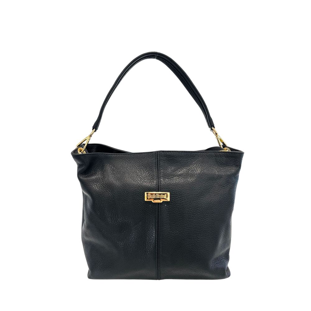 Black Cowhide Clutch Bag
