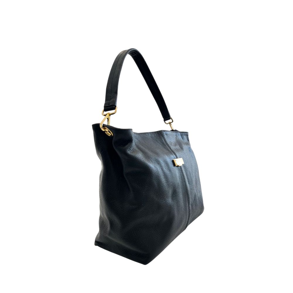 Black Cowhide Clutch Bag