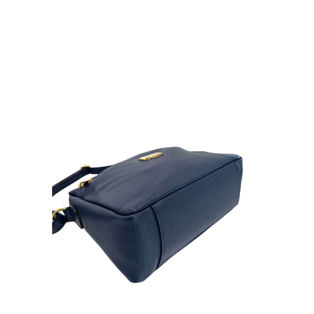 Modrá crossbody taška z hovězí kůže