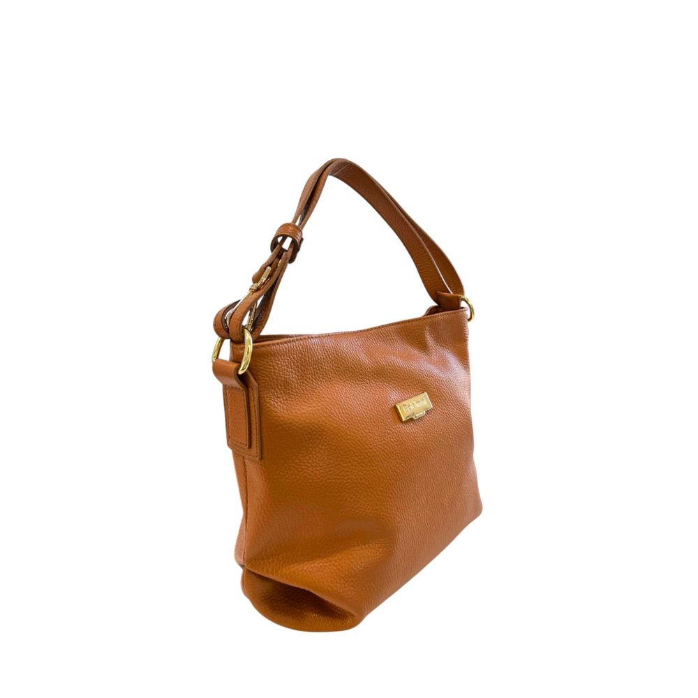 Brown Cowhide Clutch Bag