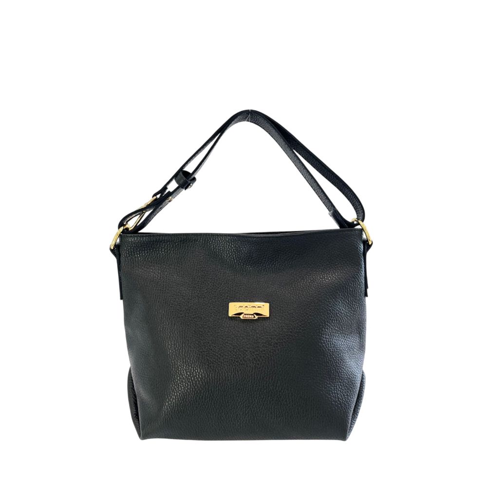 Black Cowhide Clutch Bag