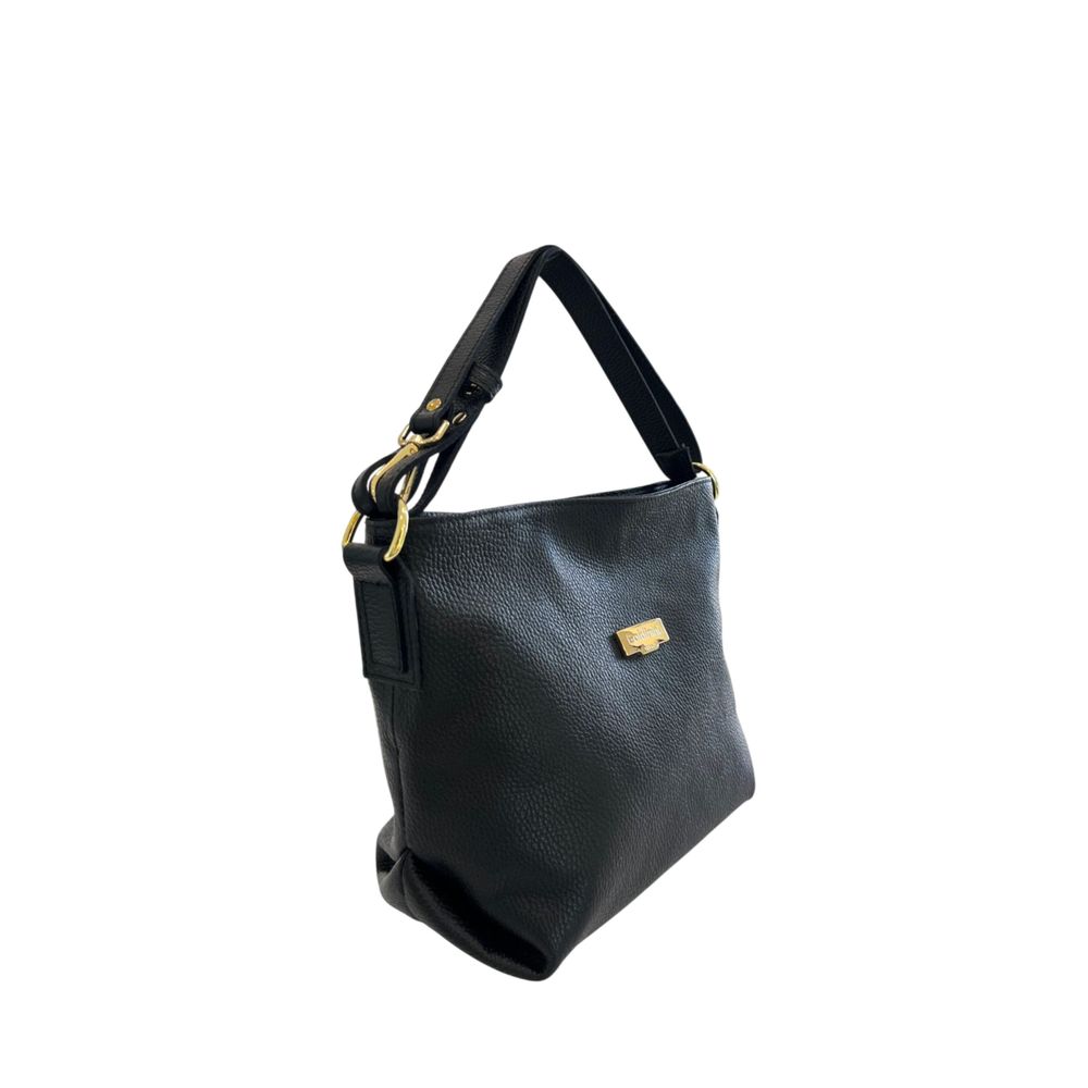 Black Cowhide Clutch Bag