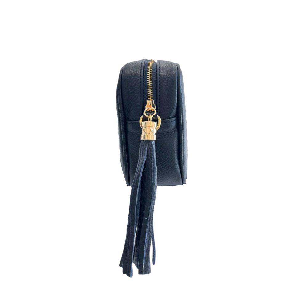 Modrá crossbody taška z hovězí kůže