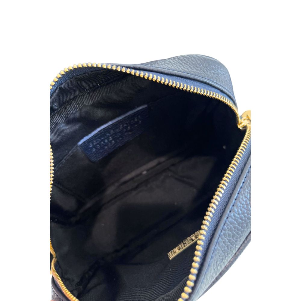 Modrá crossbody taška z hovězí kůže