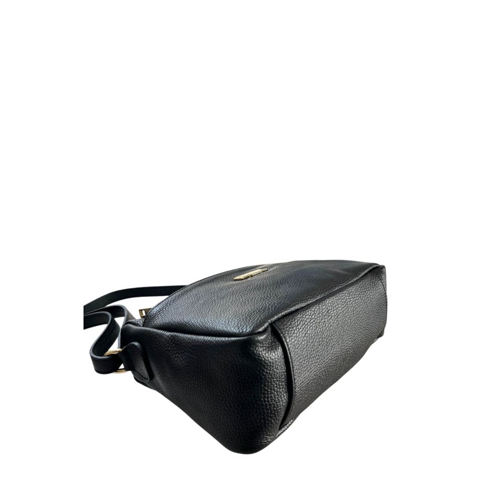 Black Cowhide Crossbody Bag