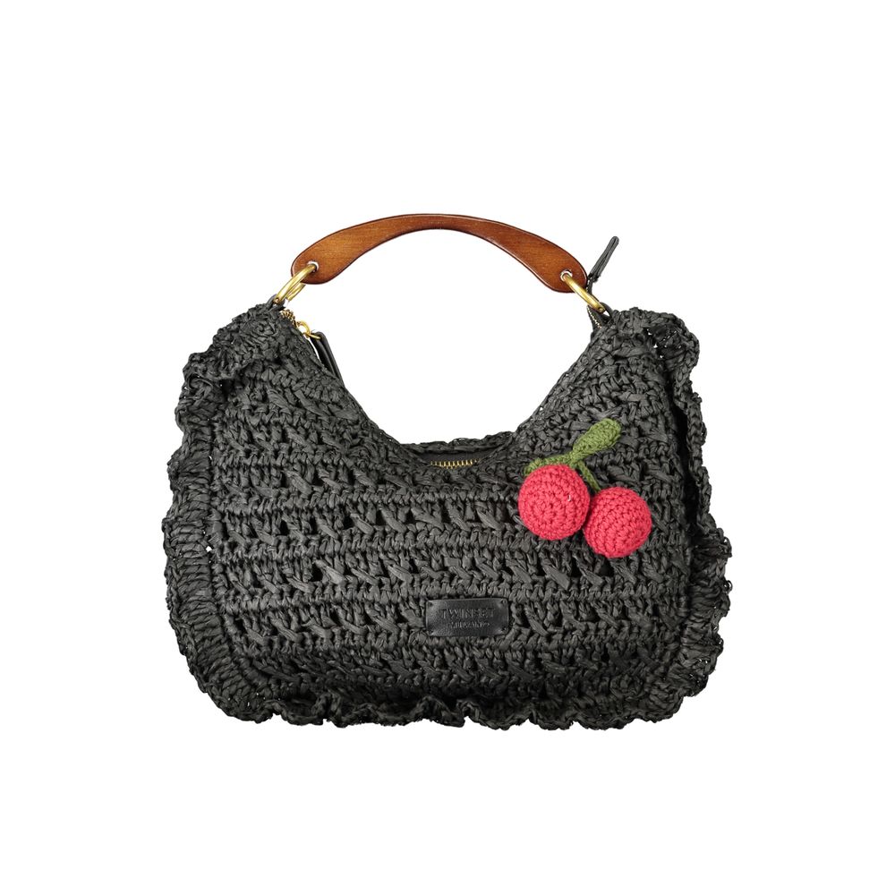 Black Polyester Handbag - styloora.cz