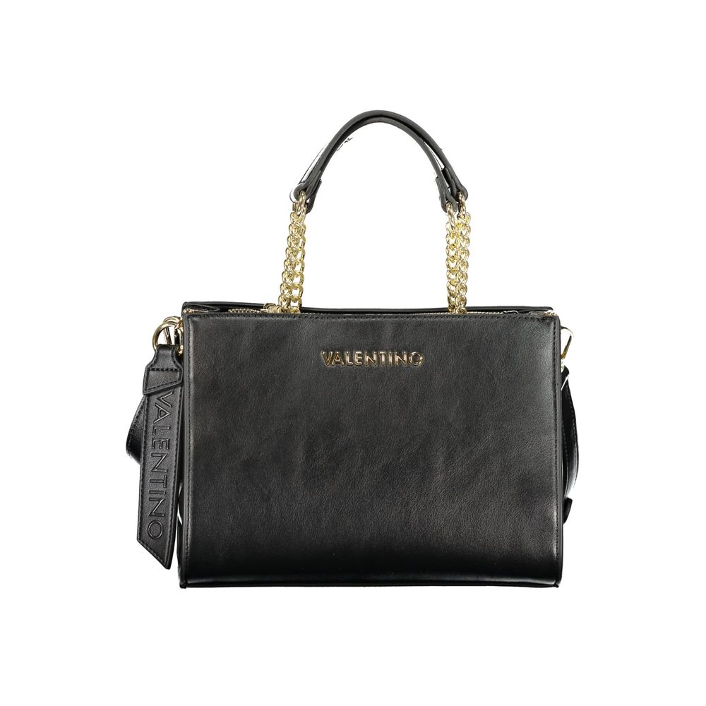 Black Polyurethane Women's Handbag