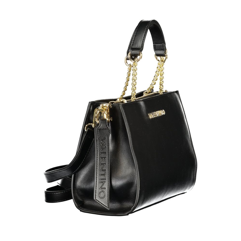 Black Polyurethane Women's Handbag