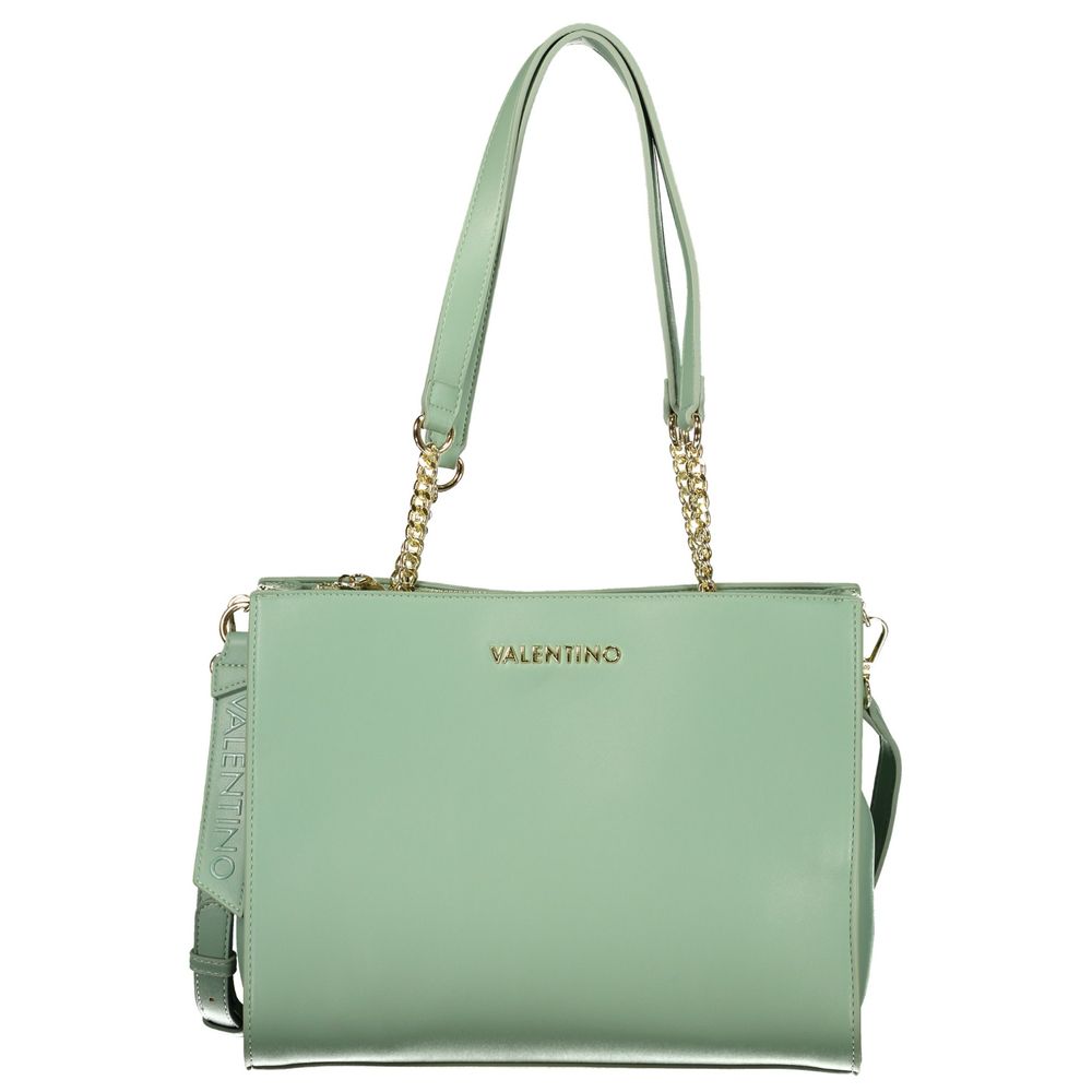 Verde Poliuretano Women's Bag with Compartments and Pockets
