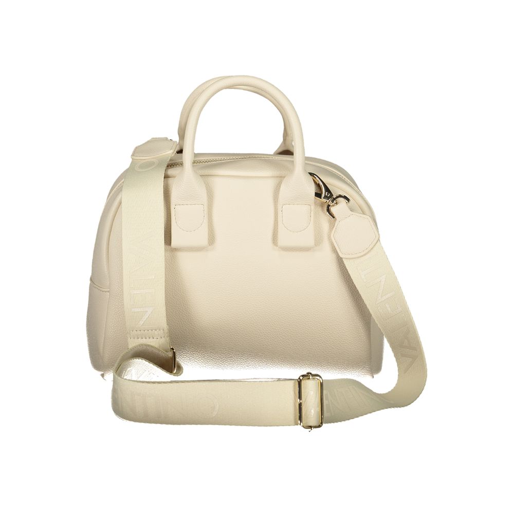 Beige Polyurethane Women's Bag