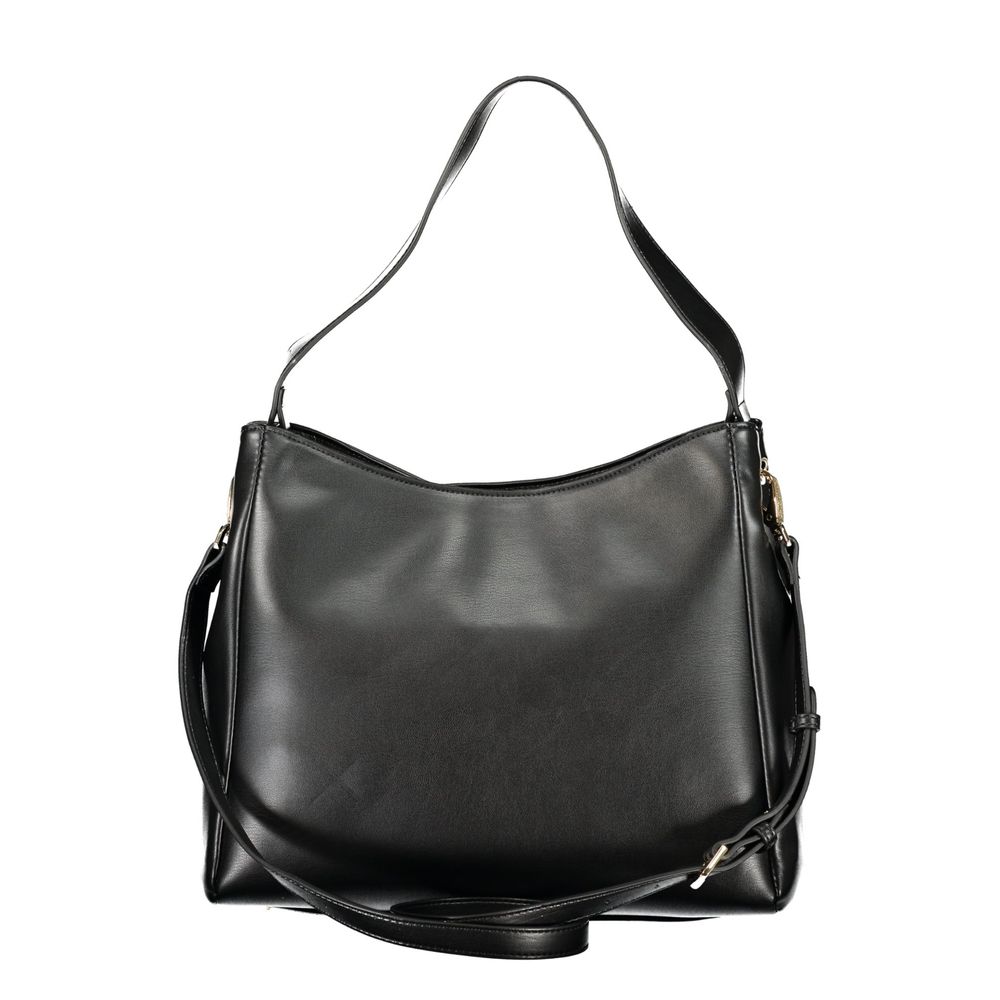 Black Polyurethane Women's Bag