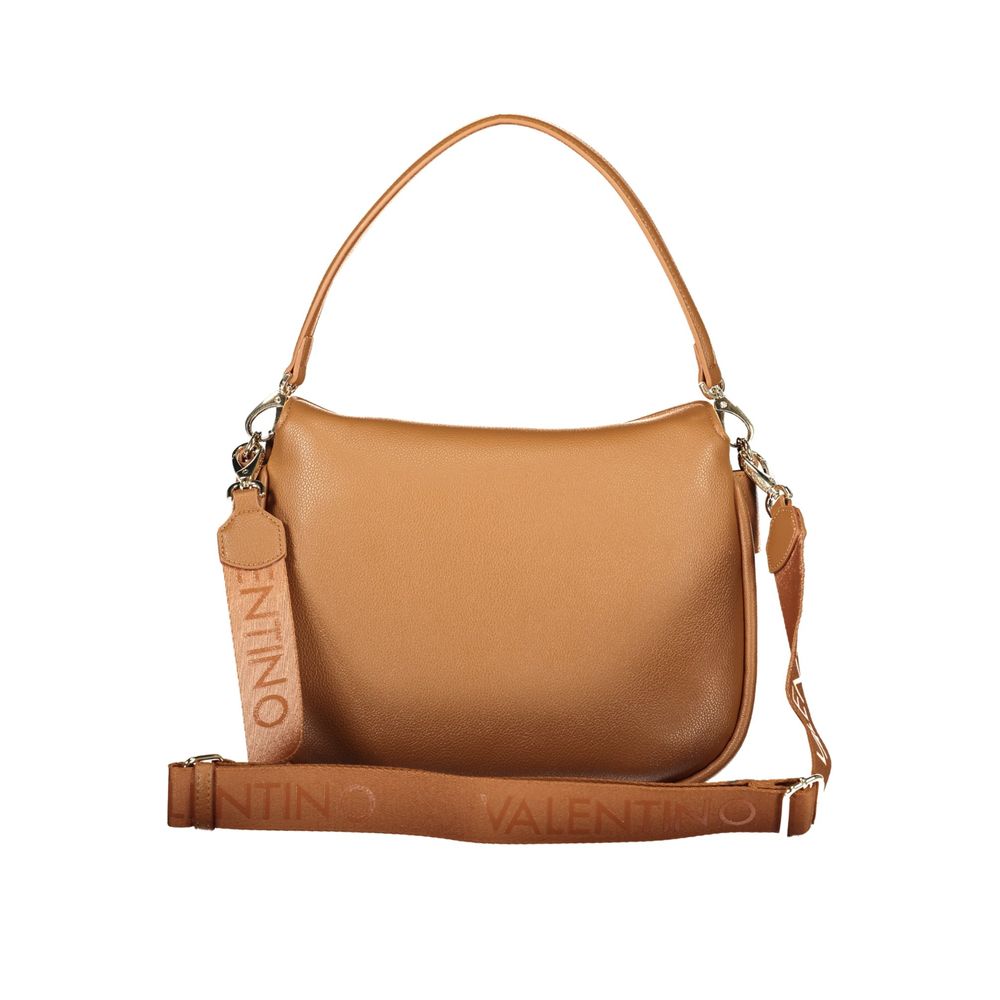 Brown Polyurethane Women's Bag