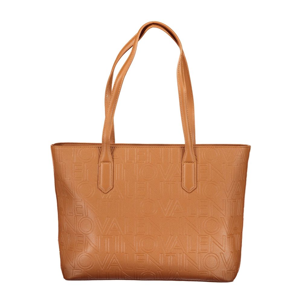 Brown Polyurethane Women's Bag