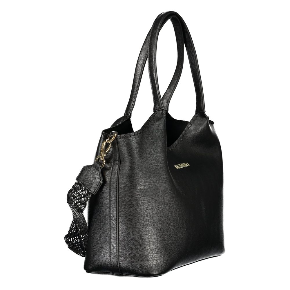 Black Polyurethane Women's Bag