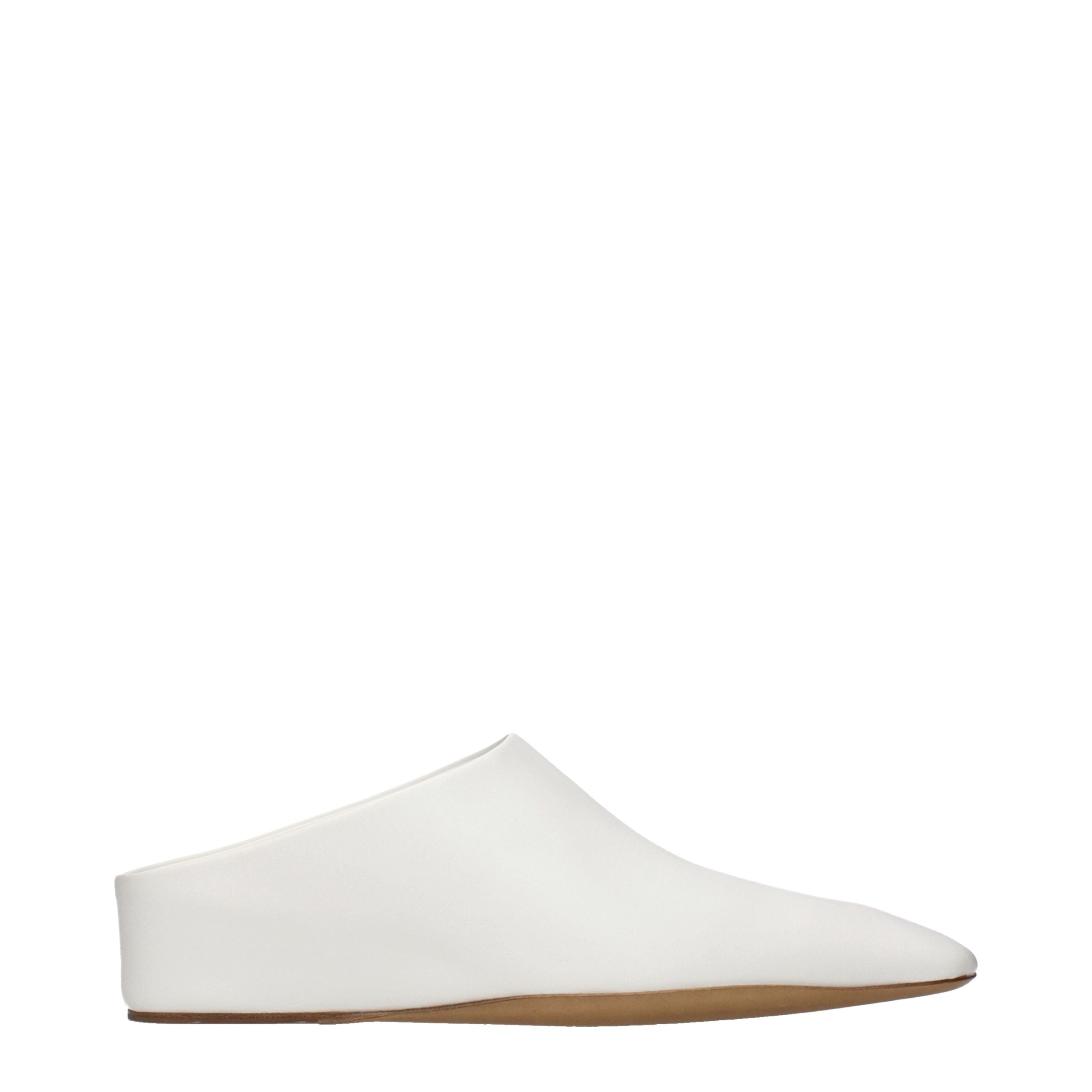 Blue Leather Slippers