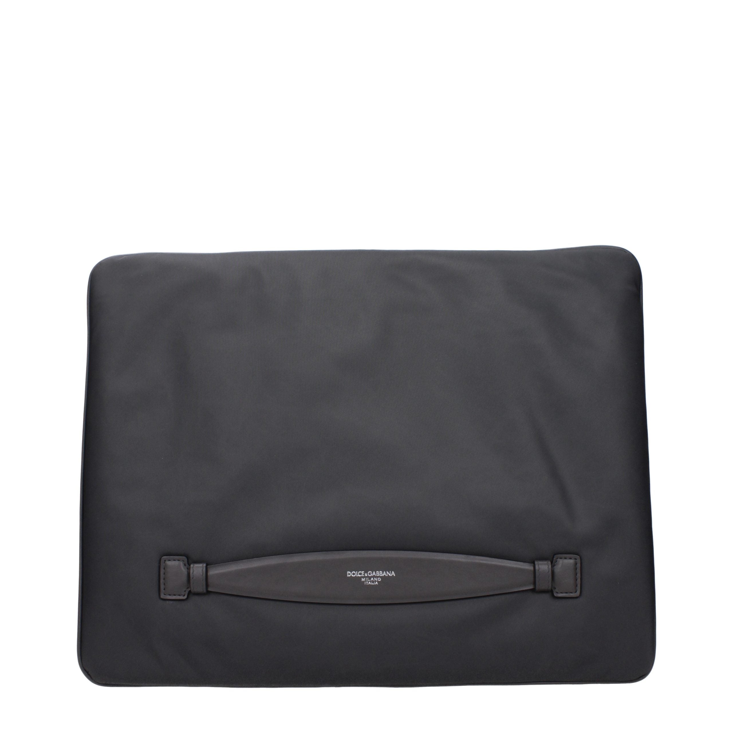 Gray Fabric Clutch Bag