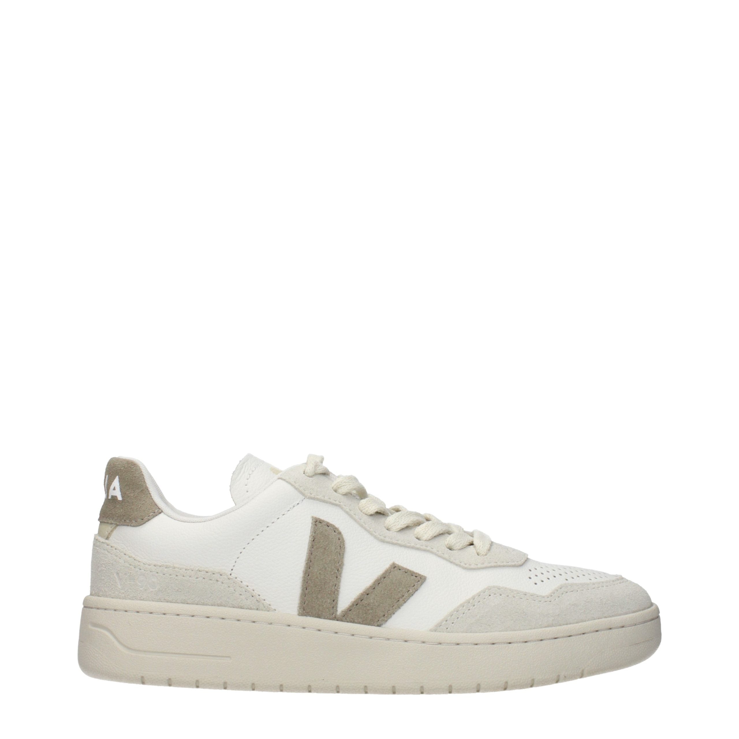 Blue Leather Low Top Sneakers