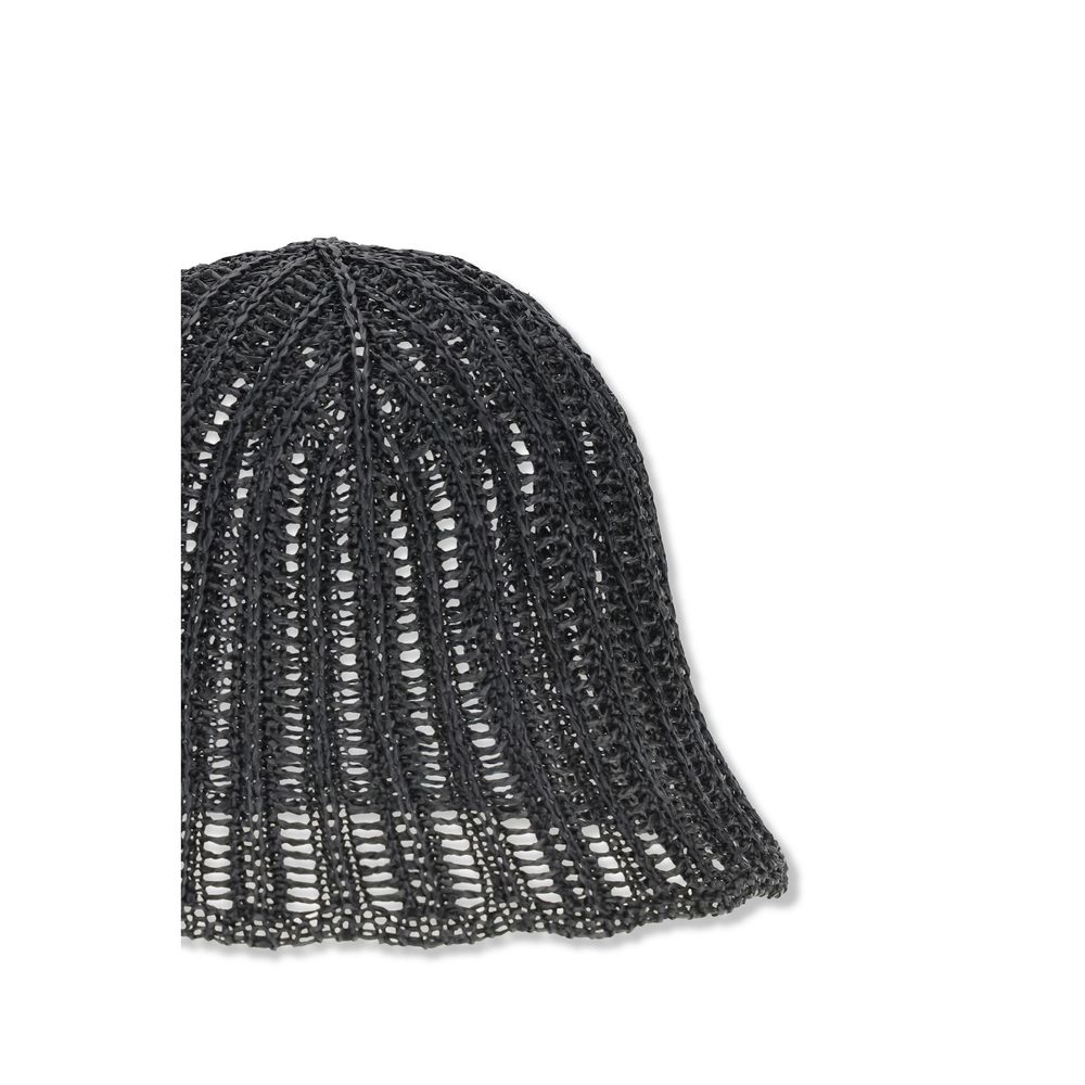 Černý klobouk typu bucket z polyamidu