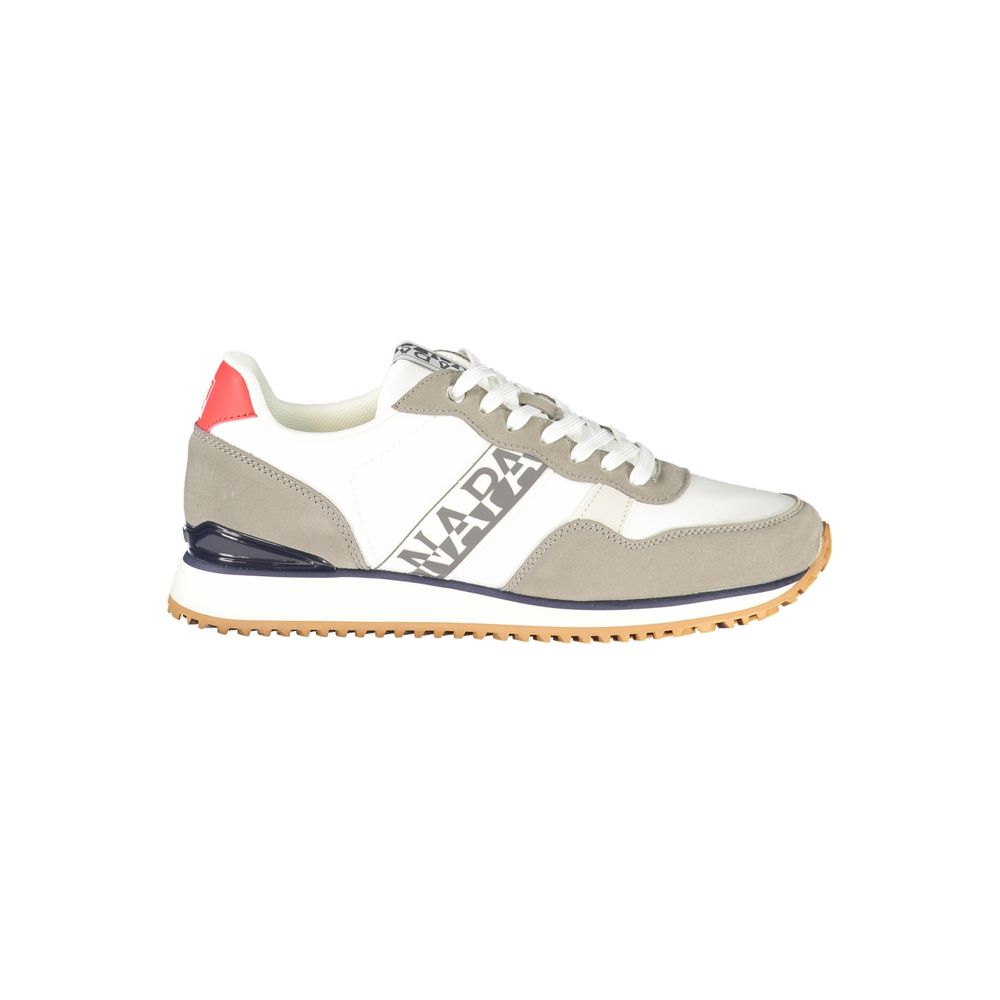 Blue Polyester Athletic Sneakers