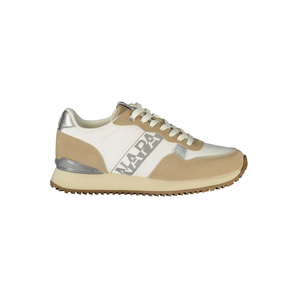 Blue Polyester Athletic Sneakers