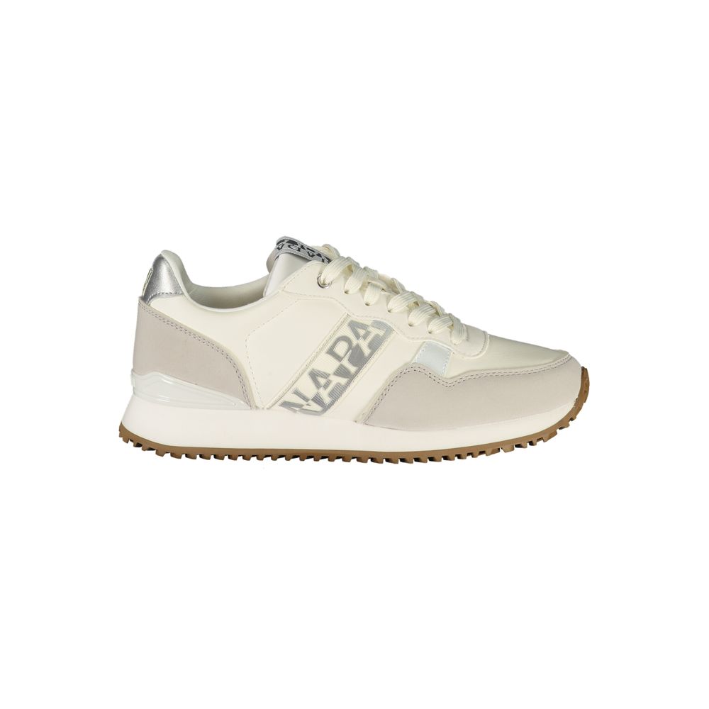 Blue Polyester Athletic Sneakers