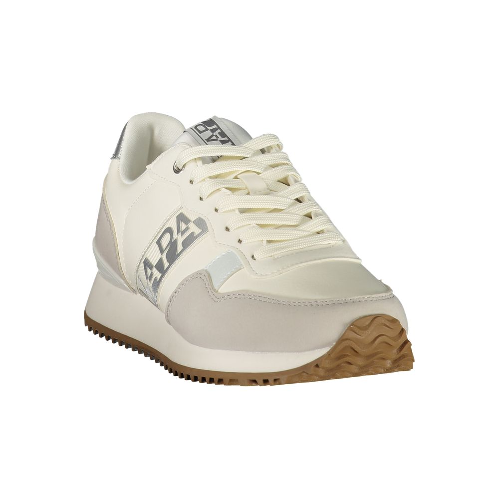 Blue Polyester Athletic Sneakers