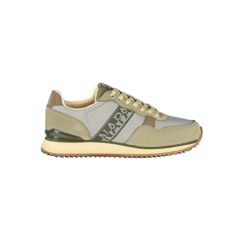 Blue Polyester Athletic Sneakers