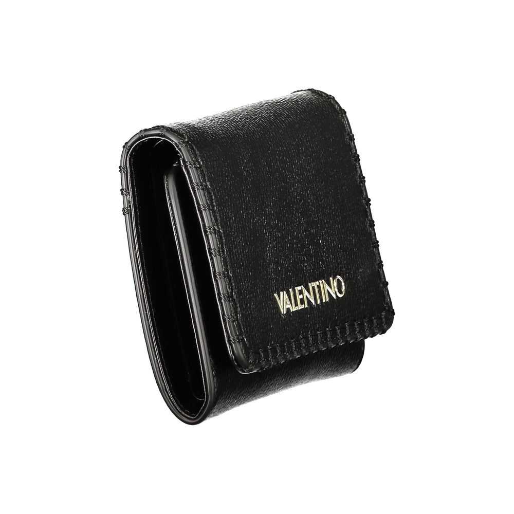 Black Polyurethane Women's Wallet