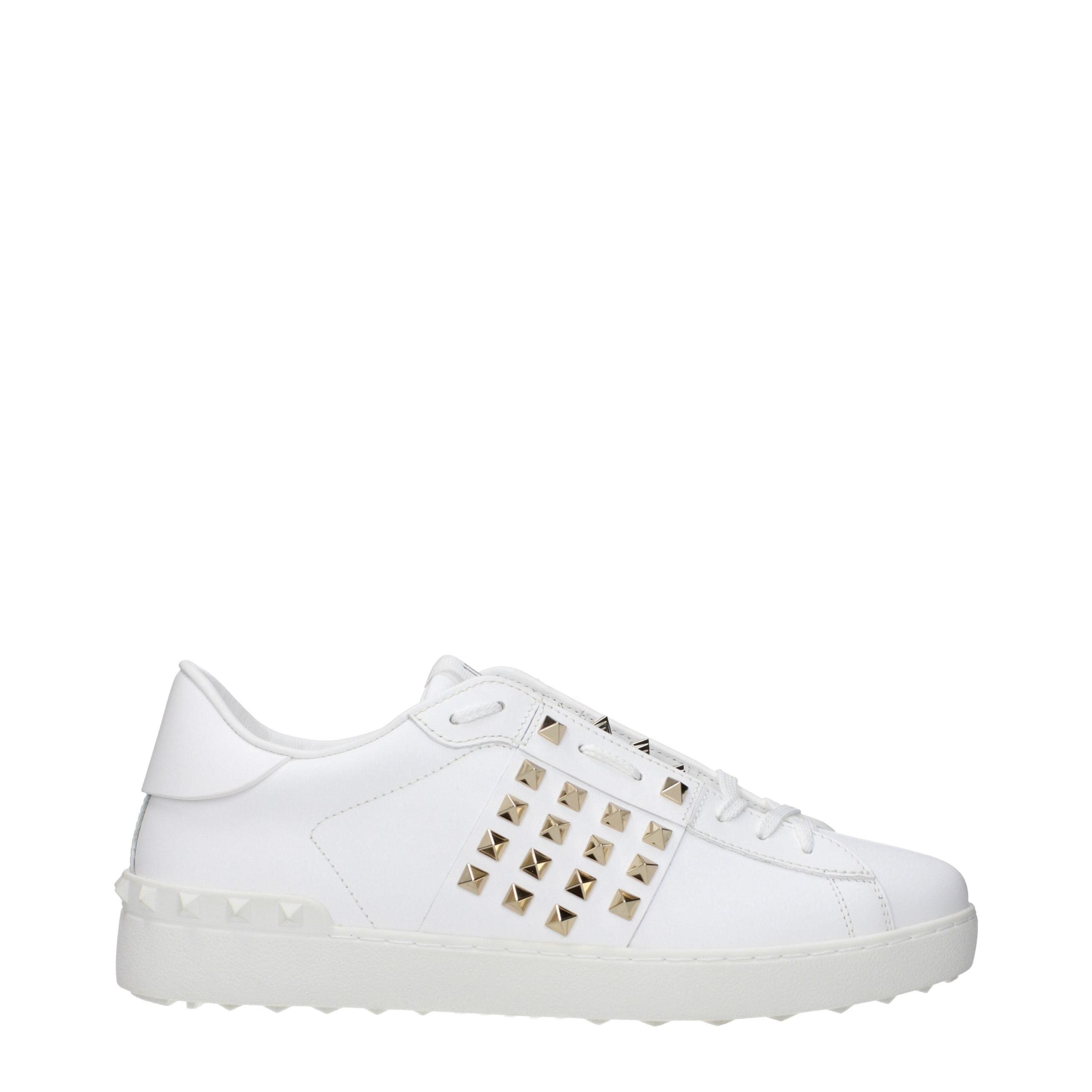 Blue Leather Low Top Sneakers