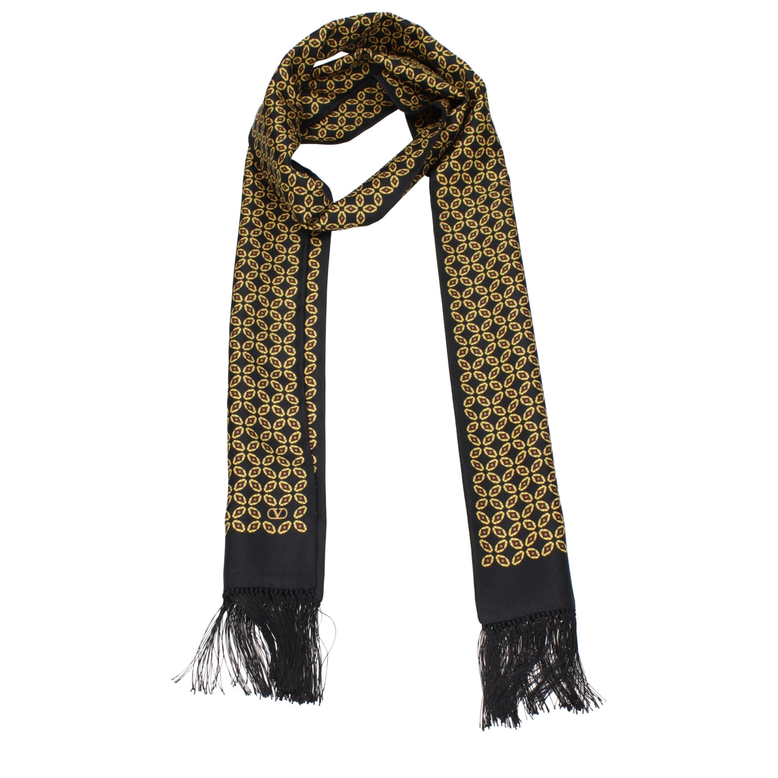 Black Silk Foulard