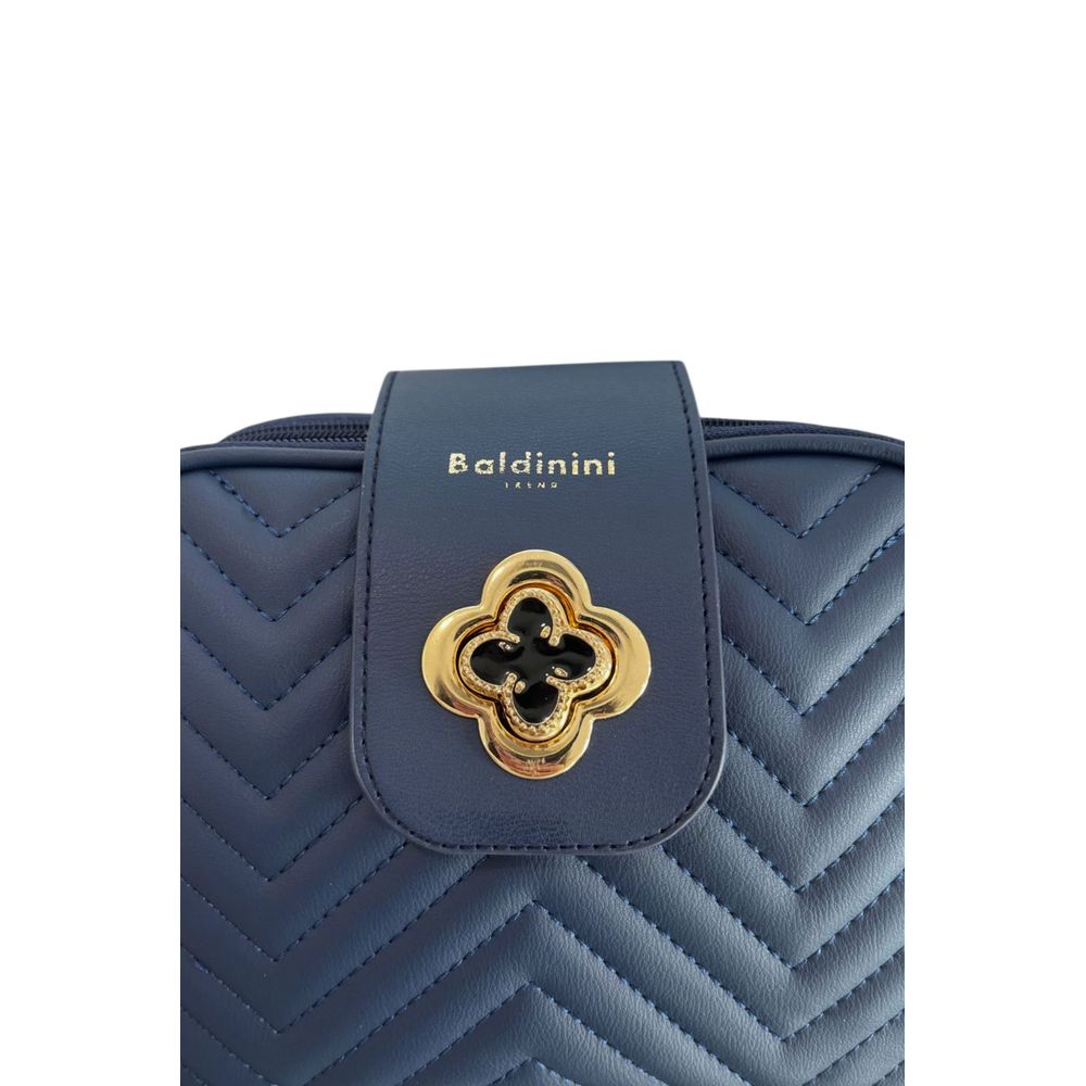 Dámská crossbody kabelka z modré PU kůže
